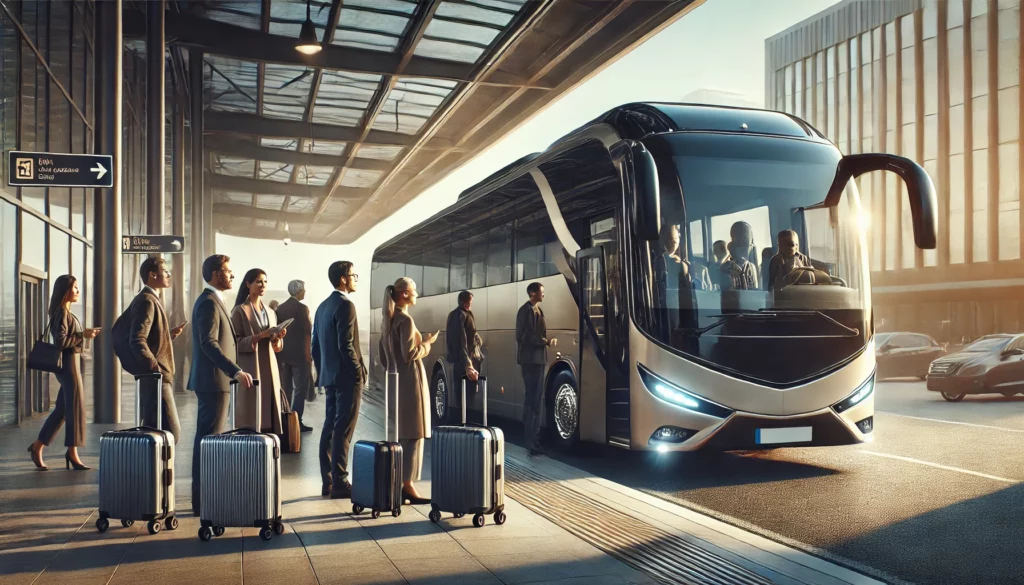 Bus pour transfert aeroport