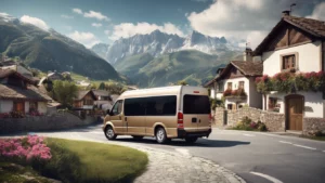 minibus de luxe en montagne
