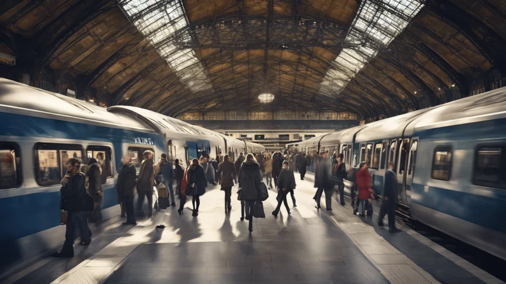 Un train a la gare de Lyon