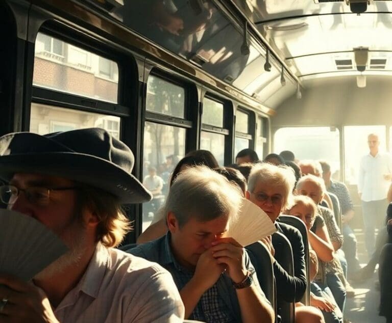 autocar sans climatisation en pleine canicule