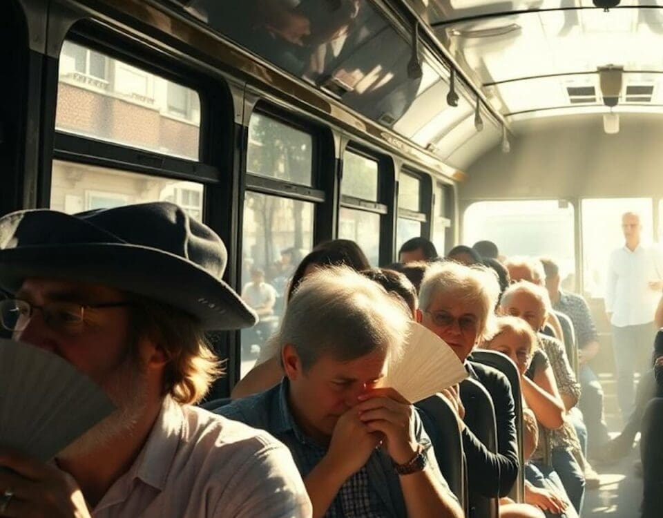 autocar sans climatisation en pleine canicule