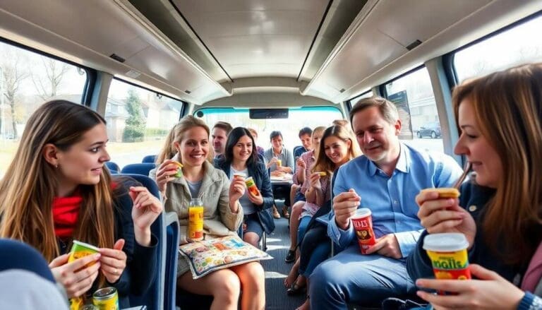 manger en autocar c'est interdit